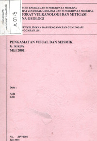 Image of Pengamatan Visual dan Seismik G. Kaba