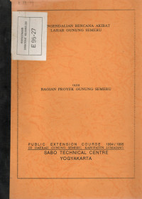 Image of Pengendalian Bencana Akibat Lahar Gunung Semeru
