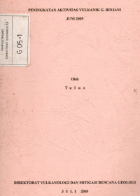 Image of Peningkatan Aktivitas Vulkanik G. Rinjani