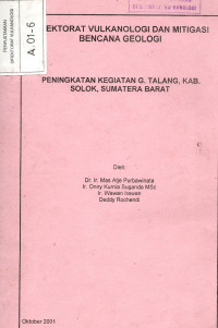 Image of Peningkatan Kegiatan G. Talang, Kab. Solok, Sumatera Barat