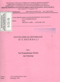 Image of Penyelidikan Deformasi di G. Batur Bali