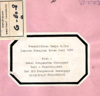 Image of Penyelidikan Gempa G. Iya Laporan Kemajuan Bulan Juni 1980