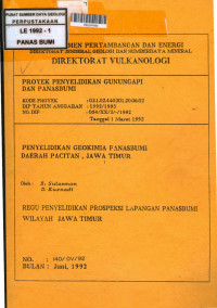Penyelidikan Geokimia Panasbumi Daerah Pacitan, Jawa Timur