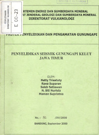 Image of Penyelidikan Seismik Gunungapi Kelut Jawa Timur