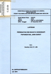 Image of Peringatan Dini Bahaya Gunungapi Papandayan, Jawa Barat