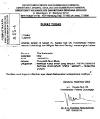 Image of Petrogenesis Batuan Gunungapi Sorik Marapi Sumatera Utara