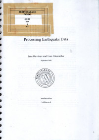 Processing Earthquake Data