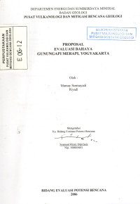Image of Proposal Evaluasi Bahaya Gunungapi Merapi, Yogyakarta