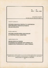 Publikasi khusus bahan galian industri seri II