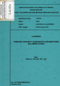 Image of Tanggap Darurat Gununapi Karangetang, Sulawesi Utara