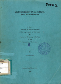 Volcanic Geology of Galunggung West Java, Indonesia (Book II)